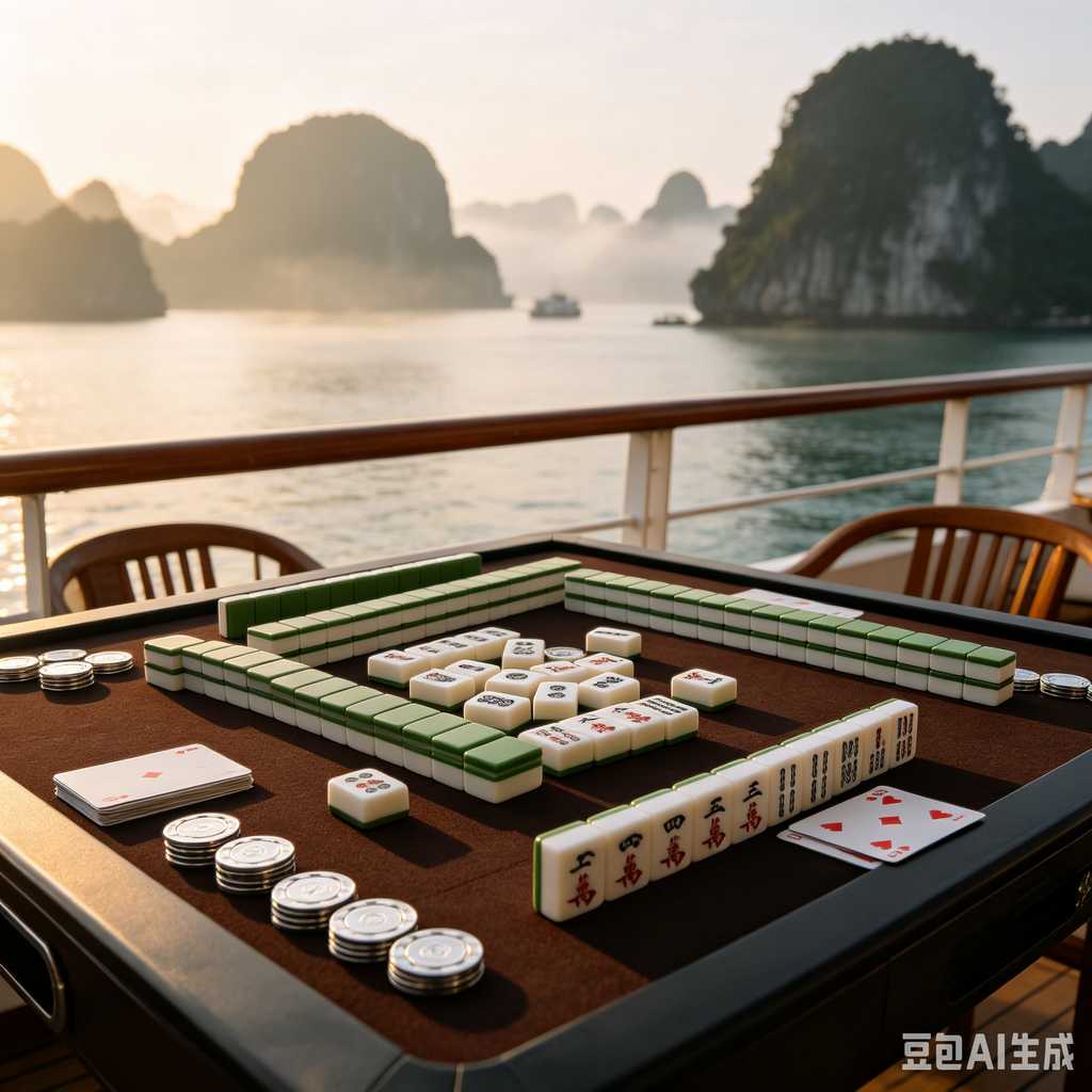decorative text mahjong set