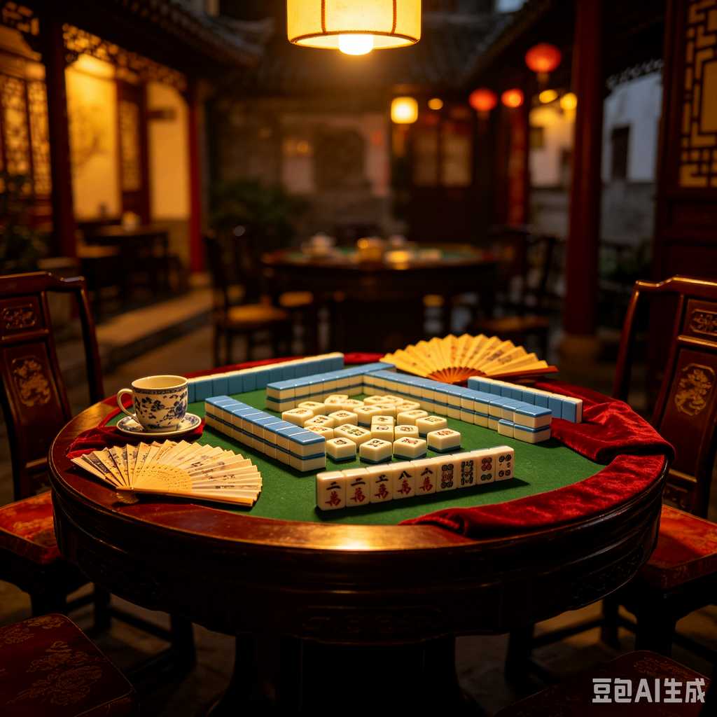 retro text mahjong tiles
