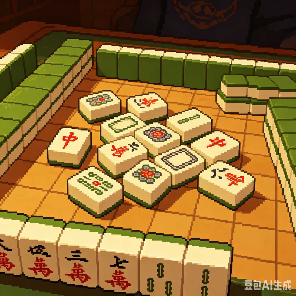 modern oriental mahjong set