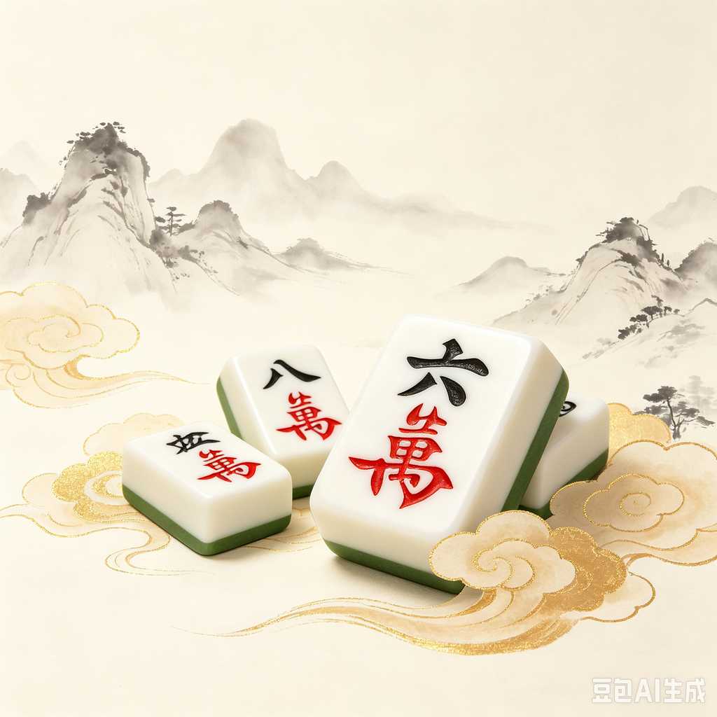 embossed mahjong set design