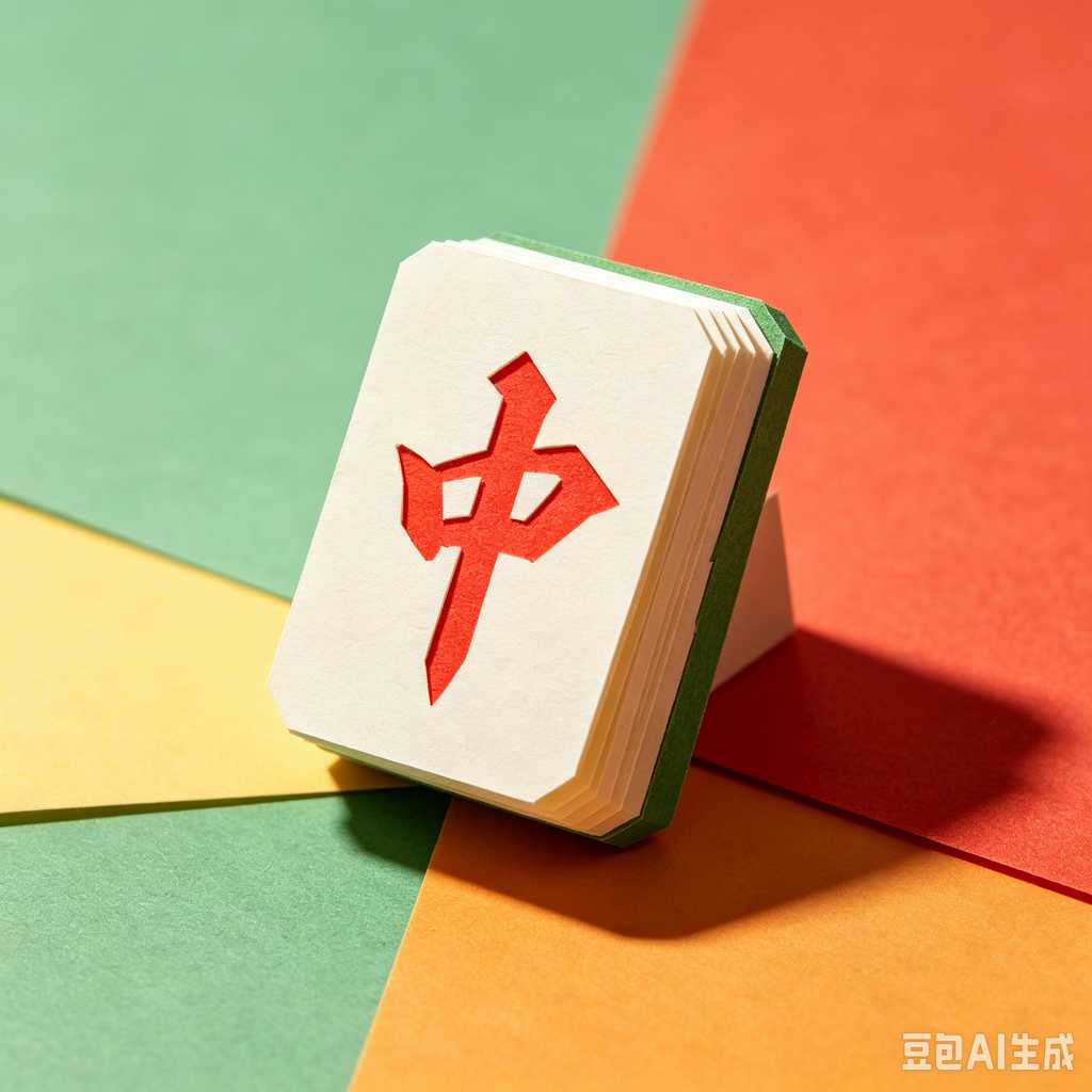 mahjong set with dice and chips