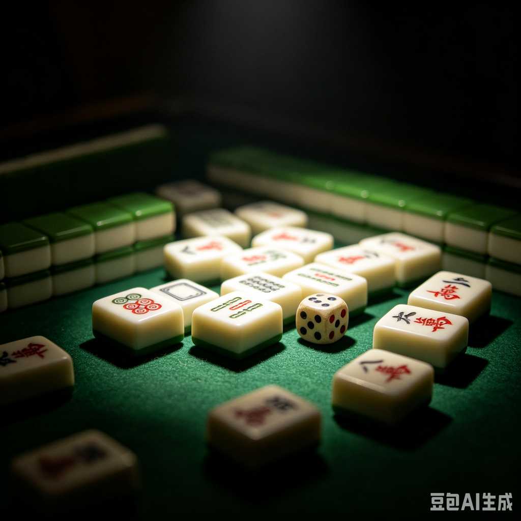wooden mahjong set